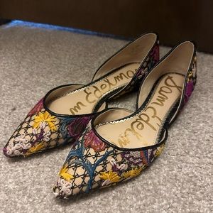 Sam Edelman Rodney Floral D’Orsay Flats